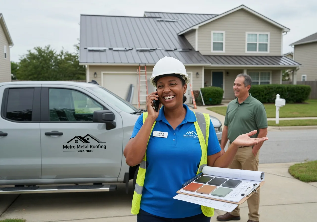 Storm Damage Metal Roof Repair in Martinsville, OH